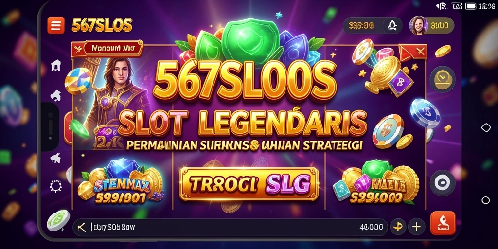 Screenshot utama permainan 567SLOTS menampilkan aksi seru dari mesin slot yang memikat.