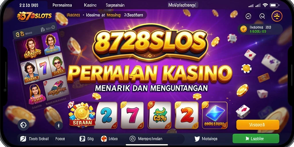 Tampilan gameplay seru bermain slot di 8728SLOTS.