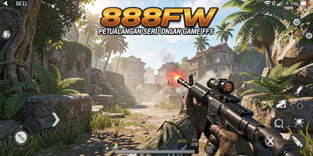 Screenshot menampilkan aksi mendebarkan dalam gameplay FPS.