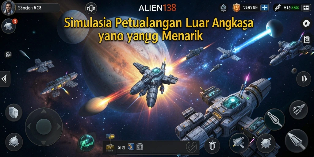 Tampilan menarik dari gameplay ALIEN138 saat menjelajahi planet asing.