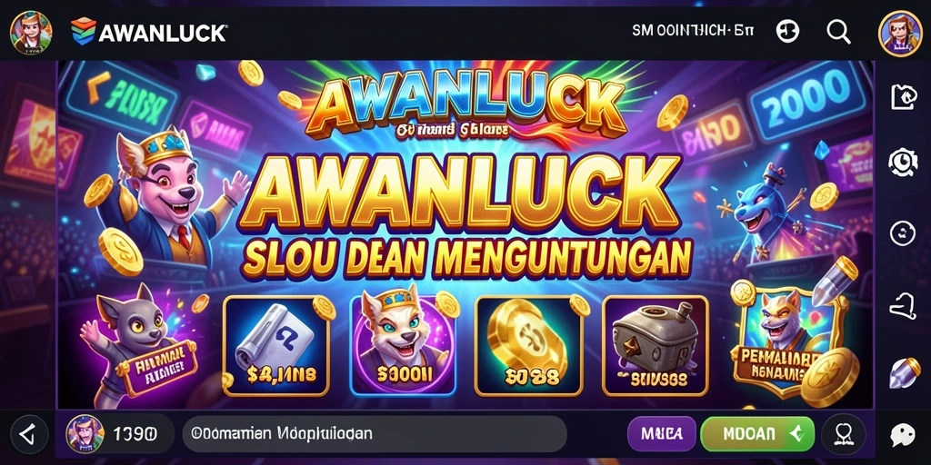 Tampilan menarik dari gameplay Slot AWANLUCK yang seru.