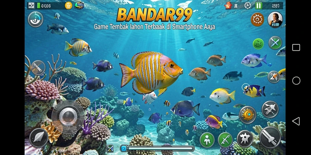 Gameplay mendebarkan di BANDAR99 saat menembak ikan.