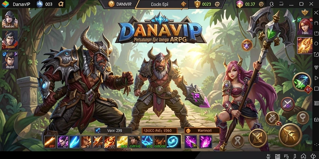 Tangkapan layar menunjukkan aksi seru dari gameplay ARPG yang mendebarkan.