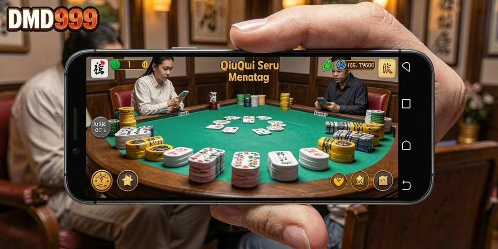 Tampilan gameplay DMD999 QiuQiu yang seru dan kompetitif.