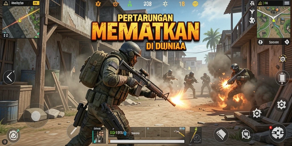 Gameplay menegangkan dalam Battle Royale di FO8.