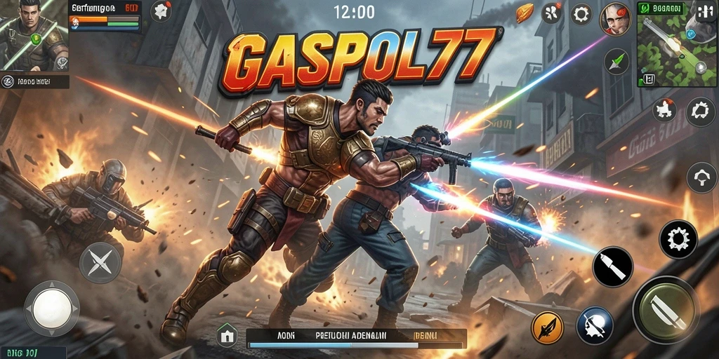 Tampilan pertarungan action seru di GASPOL77 dengan grafis menawan.