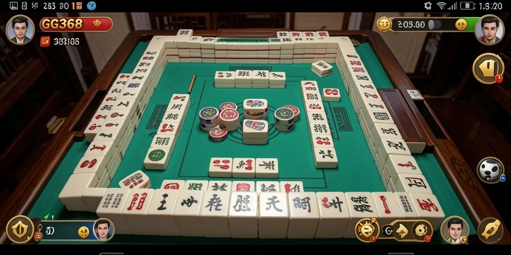 Tangkapan layar GG368 menampilkan gameplay Mahjong yang seru dan interaktif.