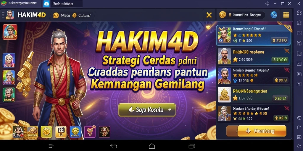Tampilan gameplay HAKIM4D yang penuh strategi dan tantangan.
