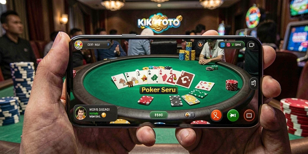 Tangkapan layar KIKOTOTO menampilkan aksi seru permainan Poker.