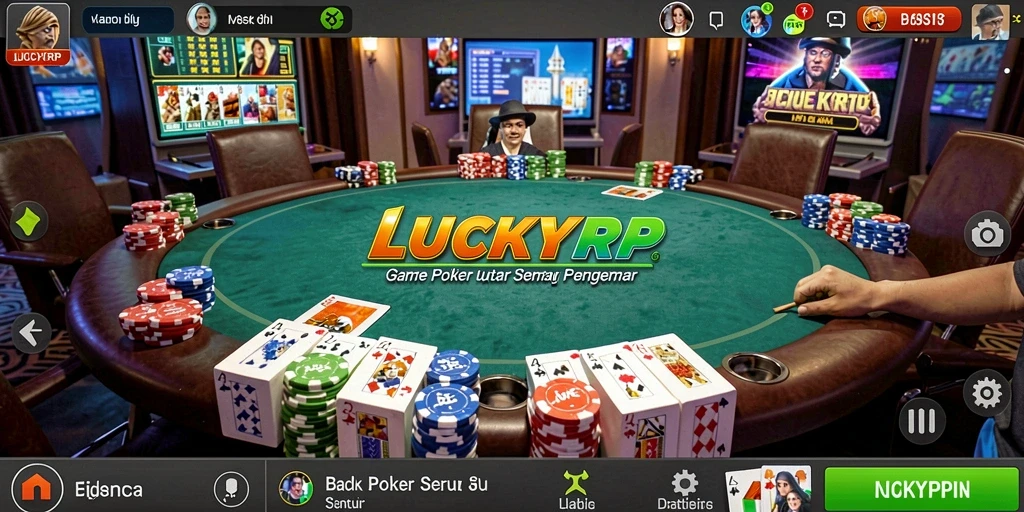 Screenshot dari gameplay LUCKYRP yang seru dan mendebarkan.