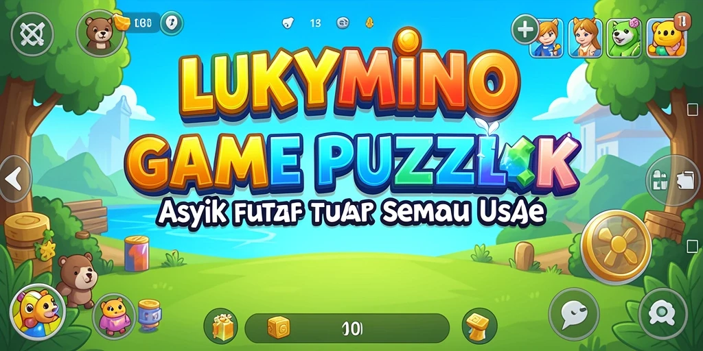 Screenshot gameplay puzzle dari LUKYMINO dengan tantangan menarik.