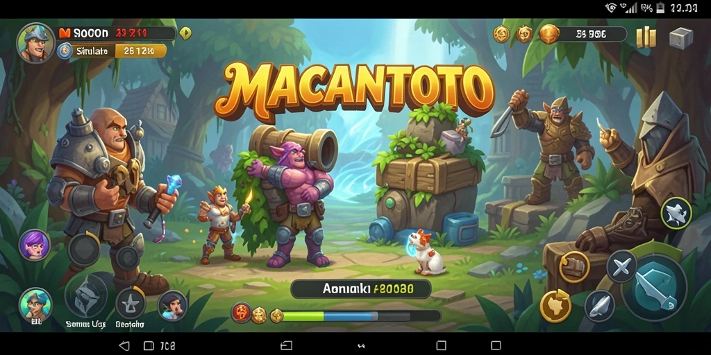 Tampilan gameplay utama <strong>MACANTOTO</strong> yang menarik dan interaktif.