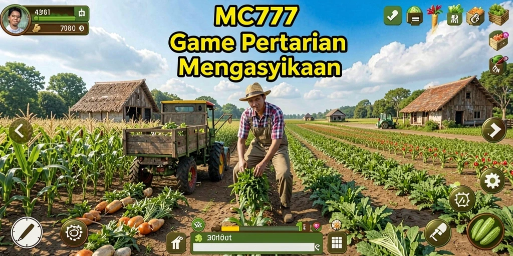 Gameplay Farming yang menyenangkan dalam MC777.