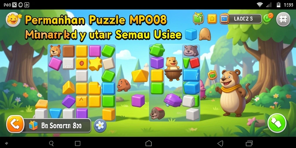 Tampilan gameplay MPO08 yang seru dan penuh warna.