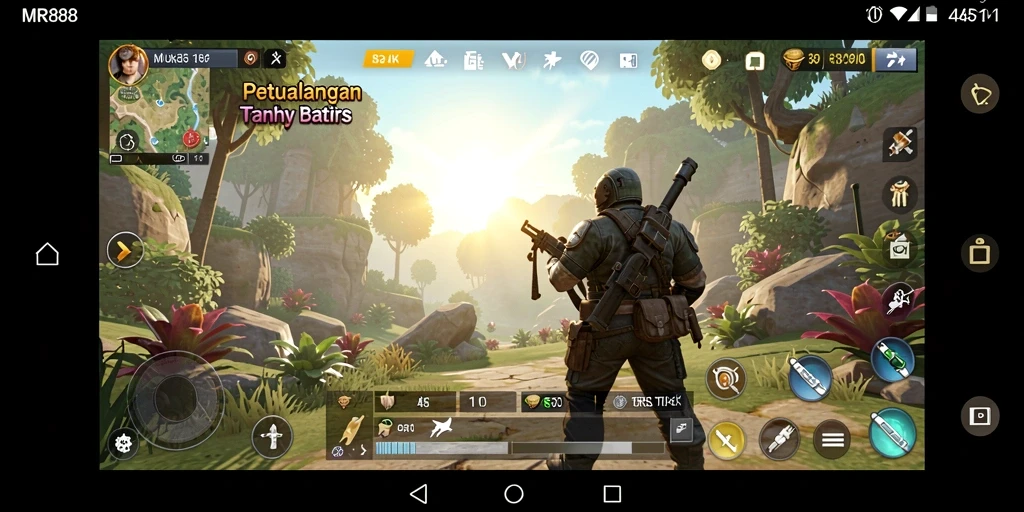 Tampilan gameplay MR888 yang memukau di dunia terbuka.