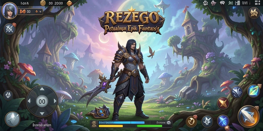 Gameplay inti REZEGO yang penuh aksi dan petualangan luar biasa.