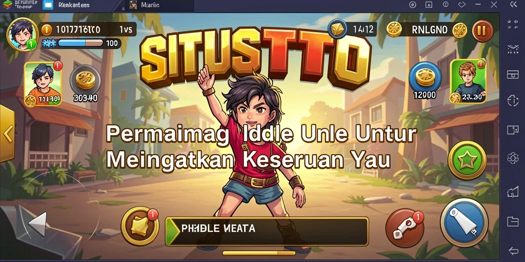 Tampilan gameplay Idle yang sederhana namun menarik dalam SITUSTOTO.